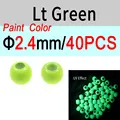 2.4mm Verde Claro 40 piezas