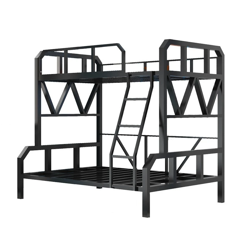 Modern simple wrought iron W-type e-sports bed bunk high and low bed