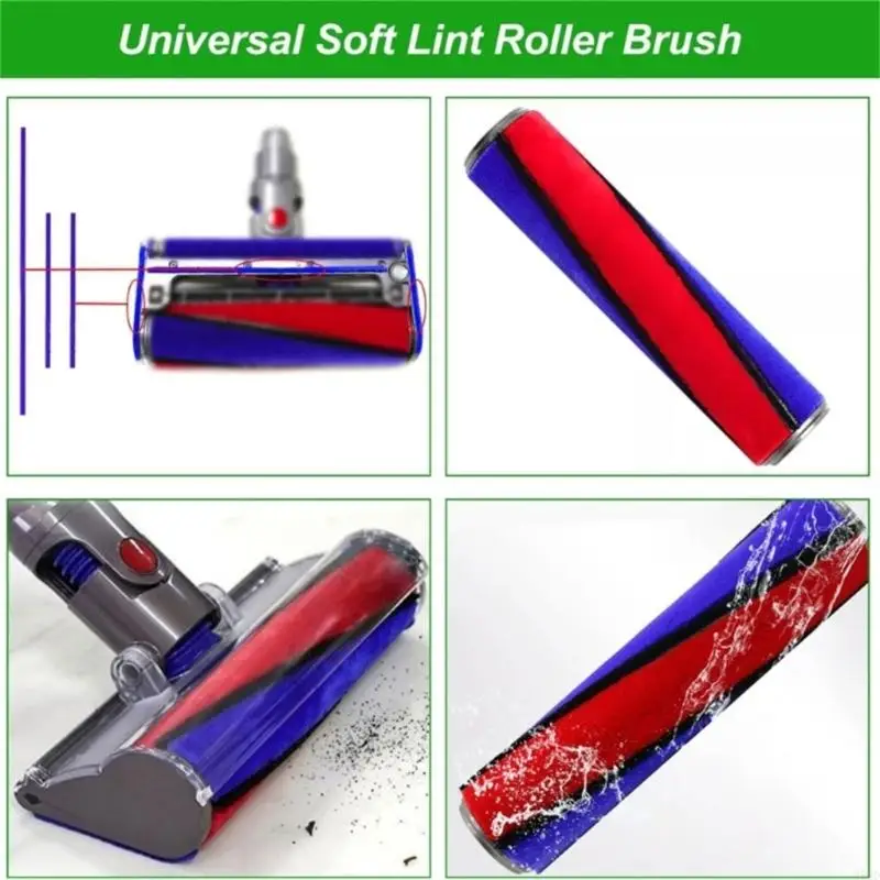 ユニバーサルホイールバキュームクリーナーブラシストリップ柔らかい毛アタッチメントフロアカーペットクリーニング用の接着エッジストリップn58d