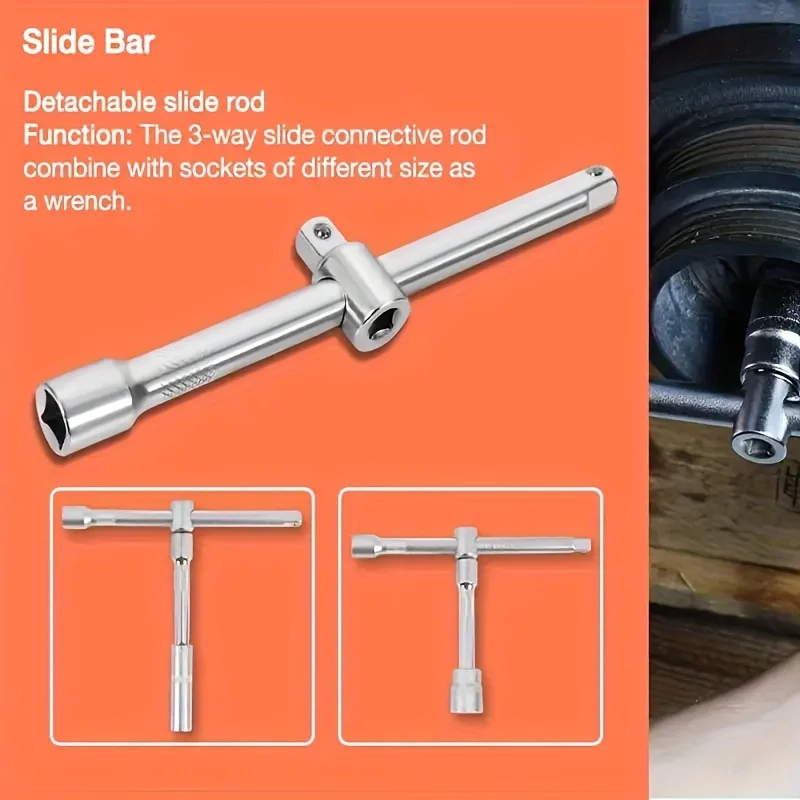 94 Kit manuale meccanico Set di cacciaviti con manicotto per chiave a cricchetto 1/2 1/4