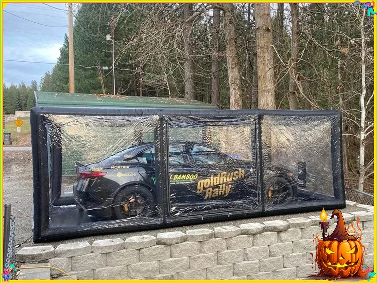 Airtight Booth Inflatable Spray Booth for Car Cover Storage Bag for Car Inflatable Car Garage Cover Tent Inflatable Paint