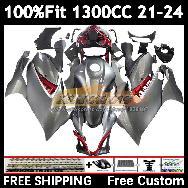 Injection Body For SUZUKI Hayabusa GSXR 1300 CC 2021 2022 2023 2024 40No.34 stock grey GSXR-1300 GSXR1300 21 22 23 24 Fairing