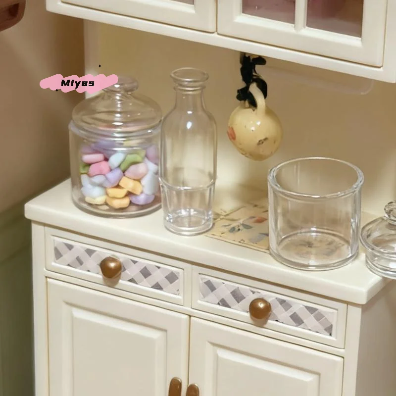 Cute Miniature Dollhouse Mini Flour Bag Kit Model Play Kitchen Food Accessory Set for Dolls Home Decoration Toy