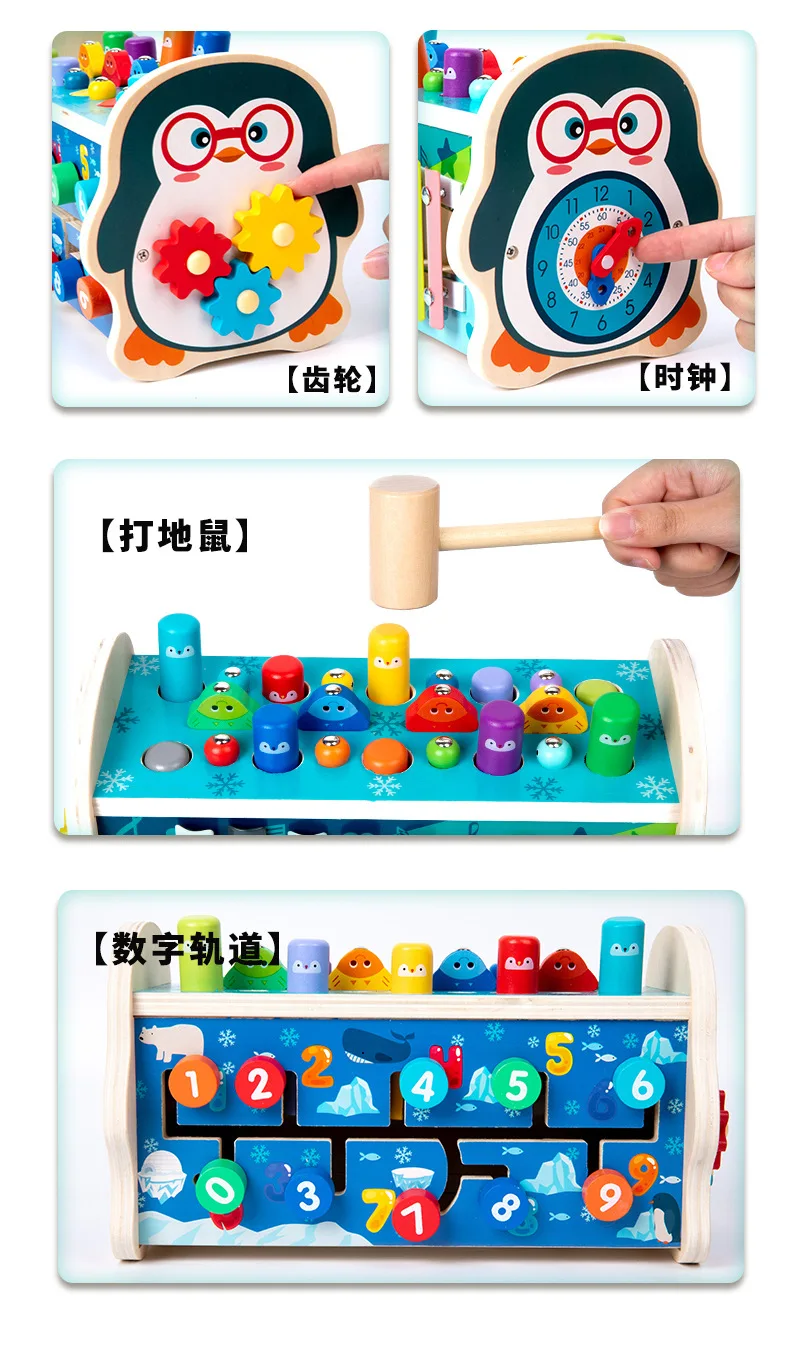 Whack-a-Mole Musik Lernspielzeug zum Angeln Multifunktionsspiele Interaktives Training Kinderspielzeug Puzzle Angelspiel 6 IN 1