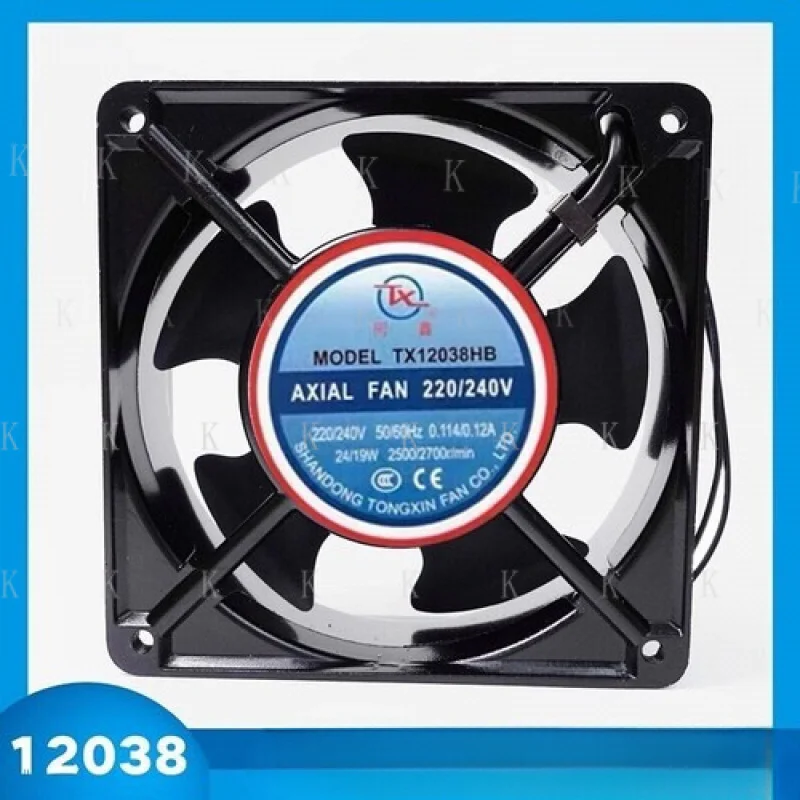 

C 1PCS FOR TX12038HB 220V/240V 12CM Aluminum Frame Cooling Fan
