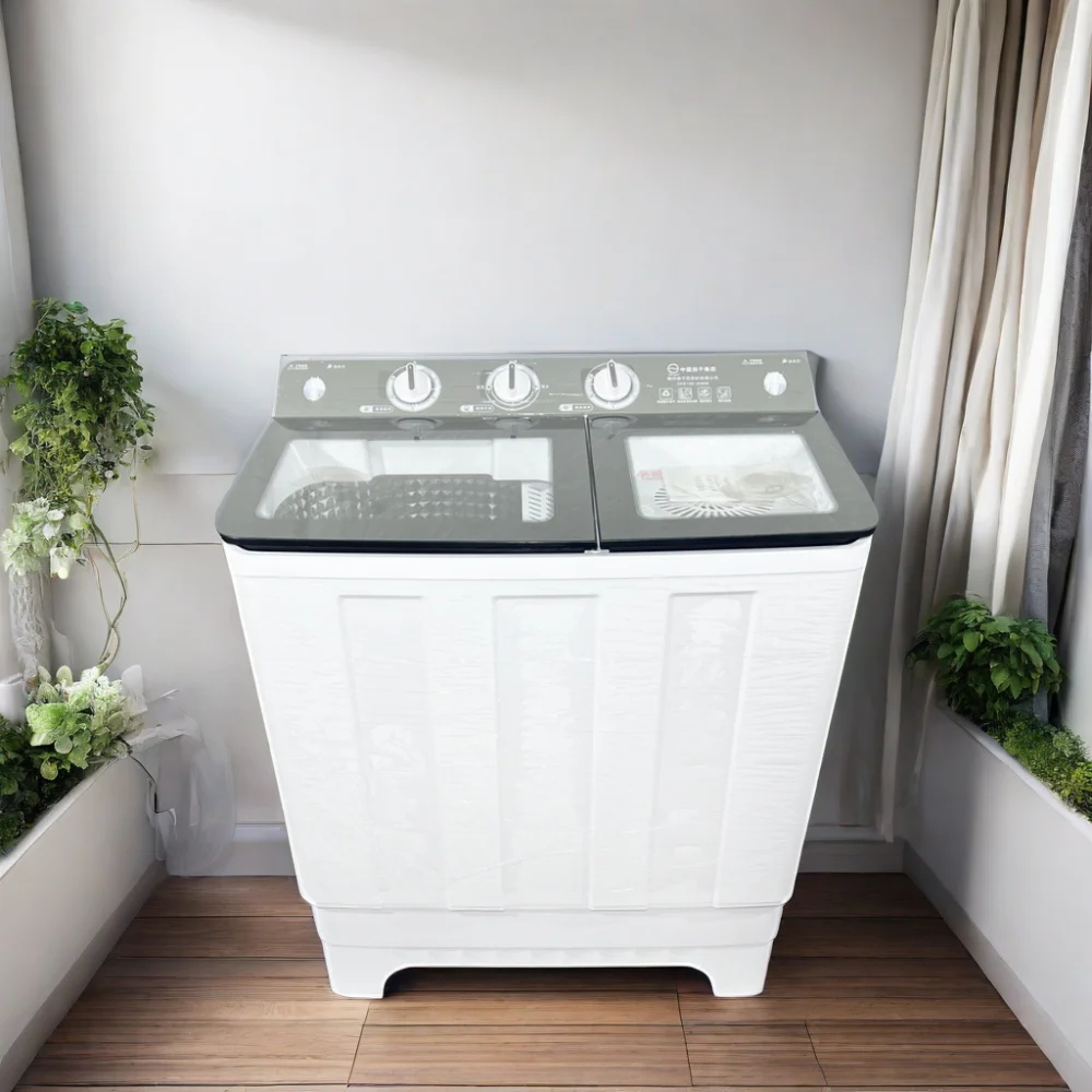 Lavadora eficiente de doble tambor con carga superior, gran oferta, 15kg, con lavado efectivo