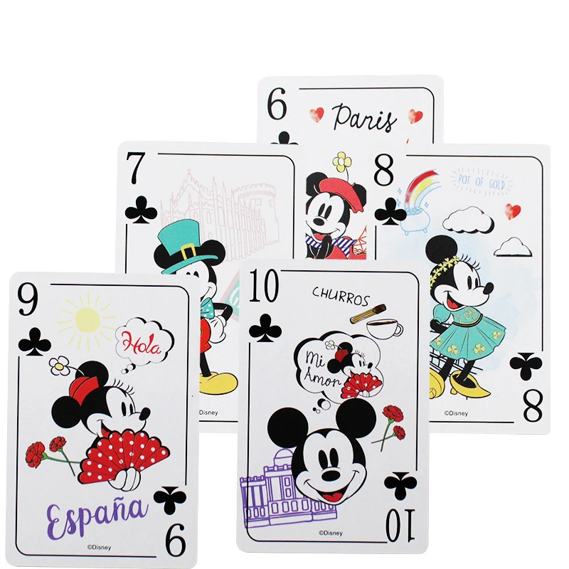 Disney Playing Cards 54pcs/Box Frozen Mickey Avengers Card Game Exquisite Pattern Poker Magic Card Children Adult Desktop Toys