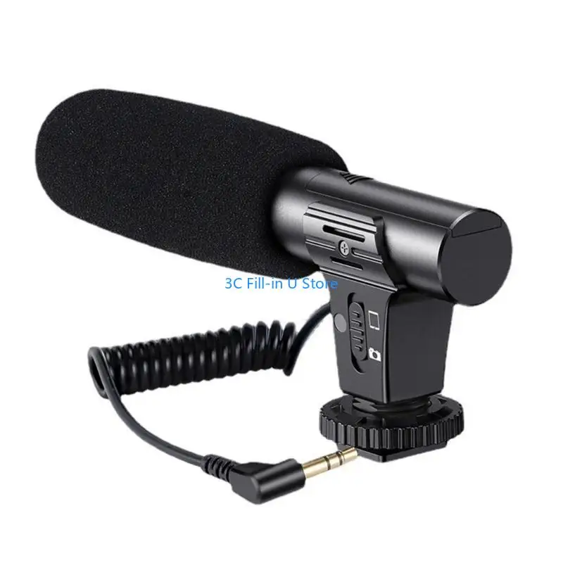 G8TA Sensitive Two Capsules Camera Mics Professional Sound Recording Equipment 5M Ranges