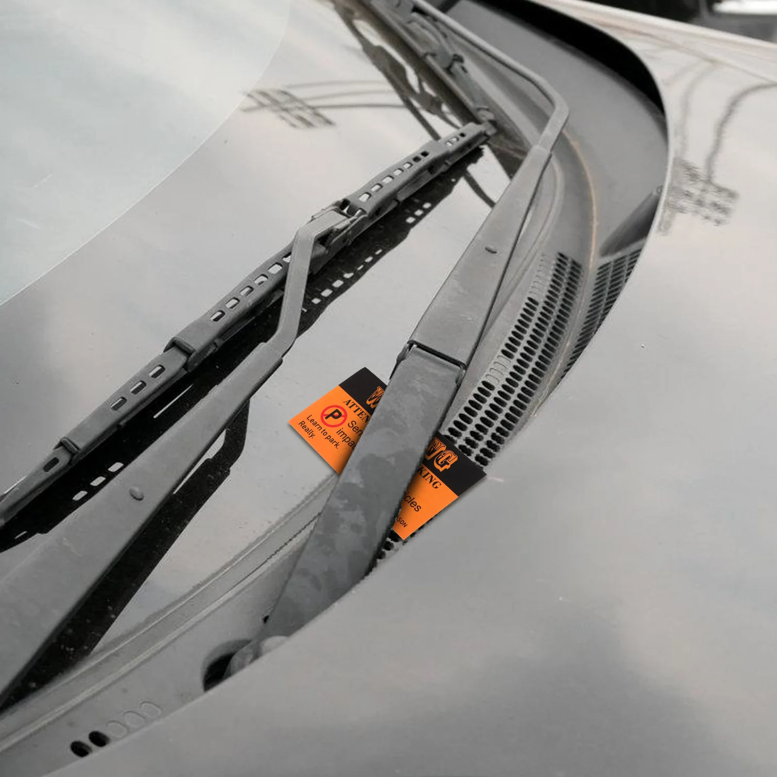 100 قطعة من بطاقات العمل لوقوف السيارات، بطاقة تحذير سيئة لوقوف السيارات، لا توقيت هنا للمراكز السكنية، ملصق تحذير للاستخدام