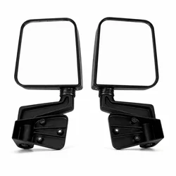 Espelho retrovisor manual para Jeep Wrangler TJ, portas dianteiras esquerda e direita, espelhos laterais retrovisores, 1996 1997 1998 1999 2000-2006, 1 par