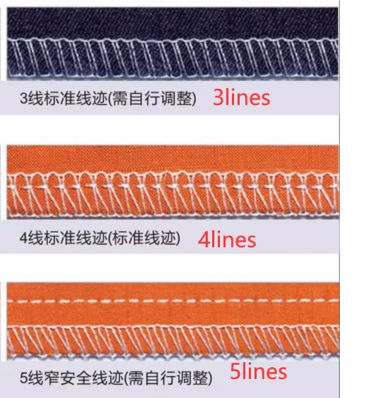 747D Computer direct edge locking machine edge stitching fabric Sewing machine Clothing industry sewing machines without table
