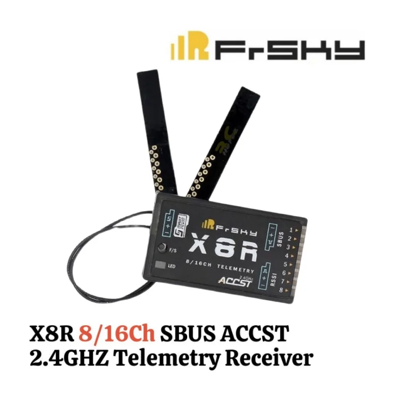

Приемник FrSky X8R 16CH 2.4ГГц ACCST SBUS с телеметрией, SmartPort, D8 D16, двойная антенна, полный диапазон, совместим с Taranis X9D/DJT/DHT
