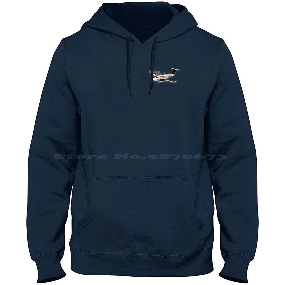 Beech Kingair 350 100% Cotton Hoodie T Shirt Beech Ratheon Kingair 350 Aeroplane Airplane Flying