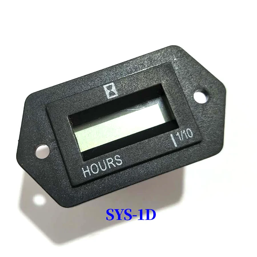 Wooeight 1Pc LCD Digital Display Hour Meter SYS-1D SYS-3D Engineering Vehicle Timer Generator Motorcycle Timer DC12-36V