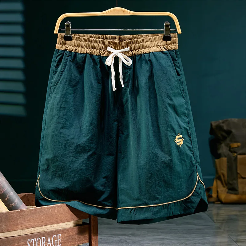 

2025 new summer thin shorts for men, loose fit, sporty, fashionable, versatile, casual beach pants