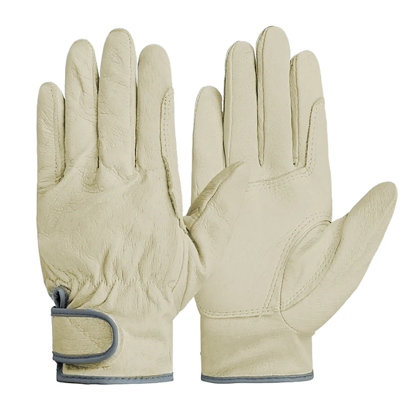 Guantes de trabajo de soldadura eléctrica de plástico, guantes de soldadura de cuero, resistentes al calor, guantes de trabajo de Seguridad, 1 par