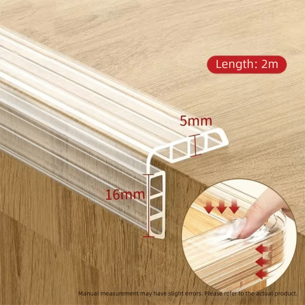 

Invisible Anti Collision Corner Guard Strip PVC Self Adhesive Airbag Furniture Bumper Soft L Type Table Edge Protector