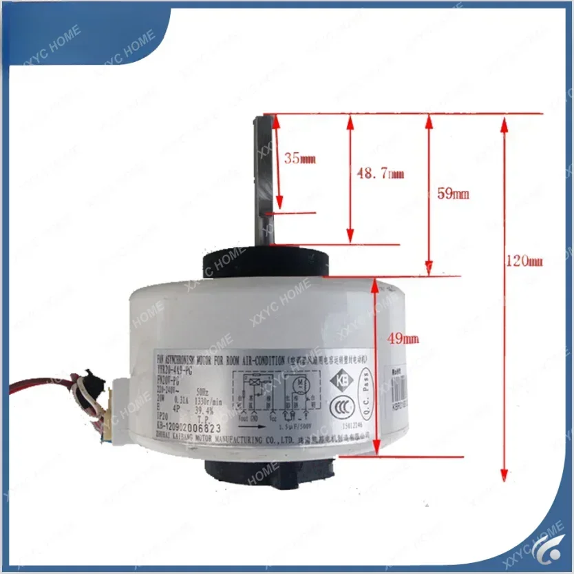 new good working for Air conditioner inner machine motor FN20V-PG ( YYR20-4A9-PG ) 220V Motor fan