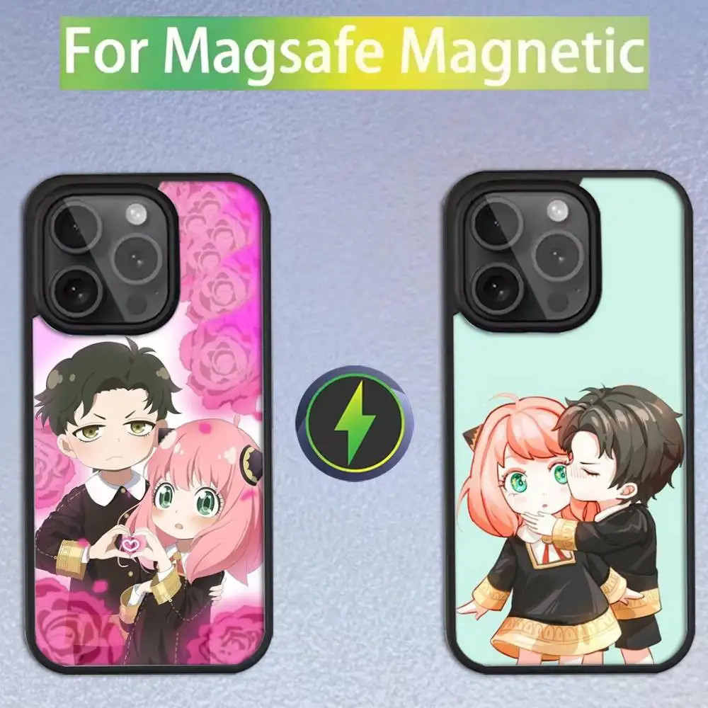 

Anya x Damian F-family Spy Phone Case For iPhone 16,15,14,13,12,11,Pro,Max,Plus,Mini,SE Magsafe Magnetic Wireless Charging