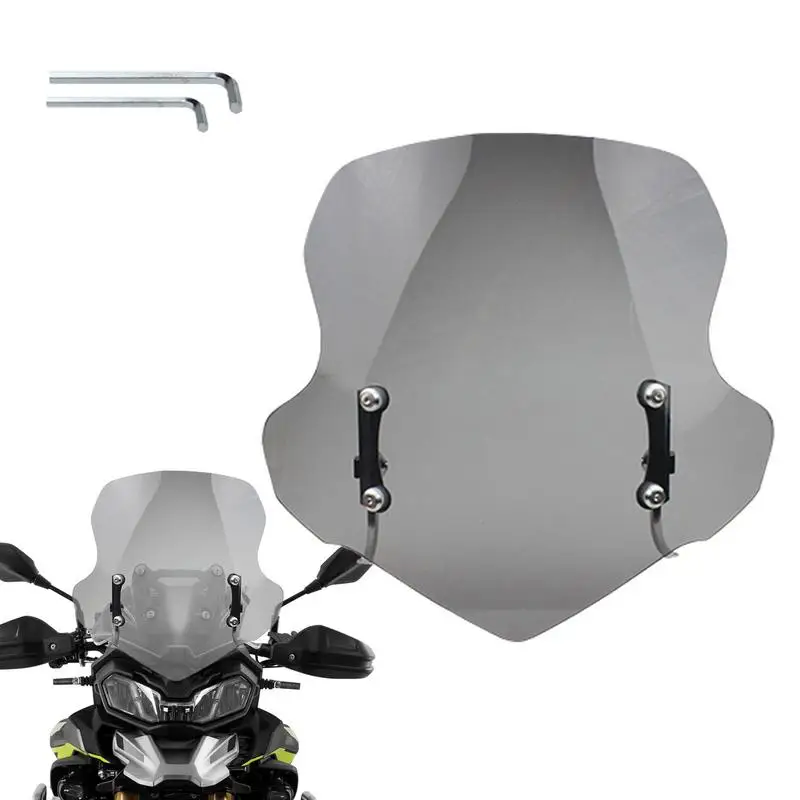 Motorcycle Windshield Acrylic Scooter Windshield Thickened Motorcycle Accessories WearResistant Windshield for Reduce Wind Speed