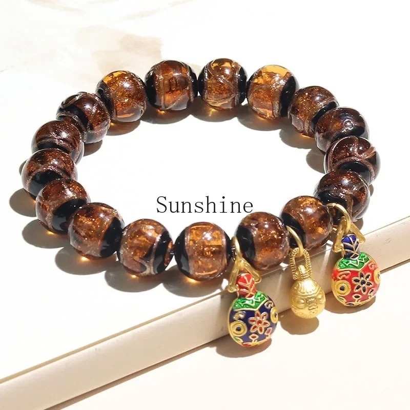 Beijing Yonghe Dharma Genuine Fragrant Ash Glazed Bracelet Bracelet Powder Porcelain