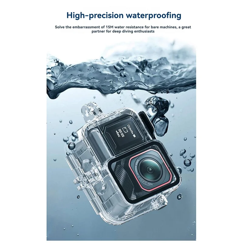 FFYY-Waterproof Housing Protective Cover Shell 45M Sports Camera Insta360 Ace Pro 2 Accessorie