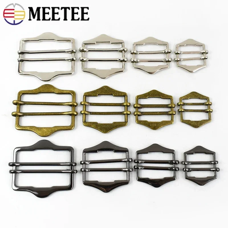 2/3/5Pcs Metal Buckle For Belt Tri-Glide Slider Buckles Bag Strap Clasps Webbing Tape Adjuster Hooks DIY Hardware Accessories