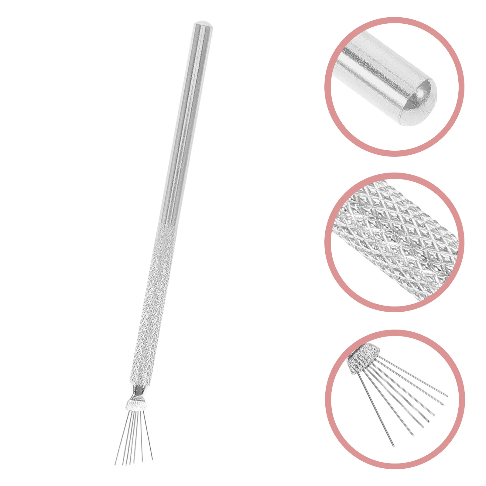 

5Pcs Nail Art Tools Multi Functional Stainless Steel Handle Liner Brush Fine Detailing Line Drawing Pens Set Nail Art Tools