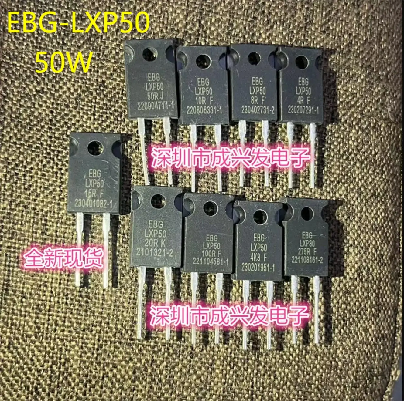 1RF La résistance de puissance EBG LXP50-1R indispensable pour les projets électroniques de précision