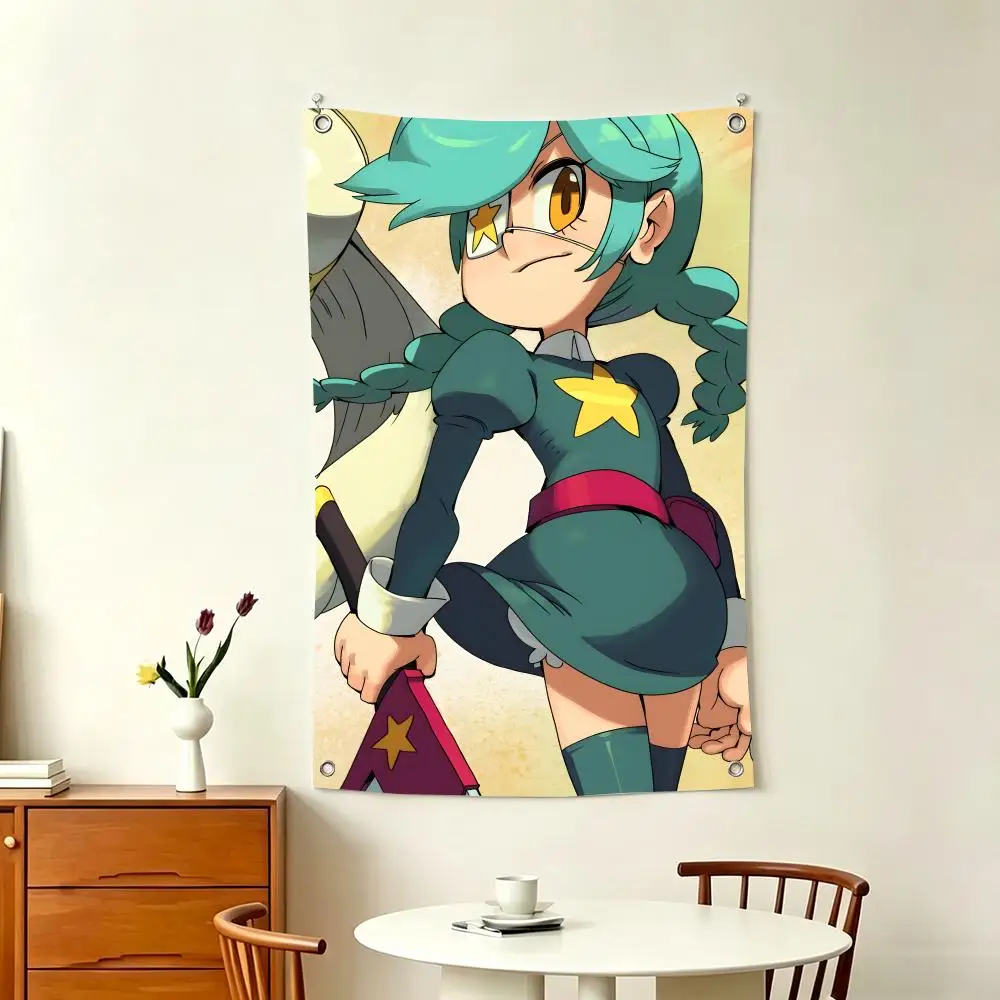 Anime Character A-Annie Flags Home Decor Wall Hanging Vertical Flags Indoor Outdoor