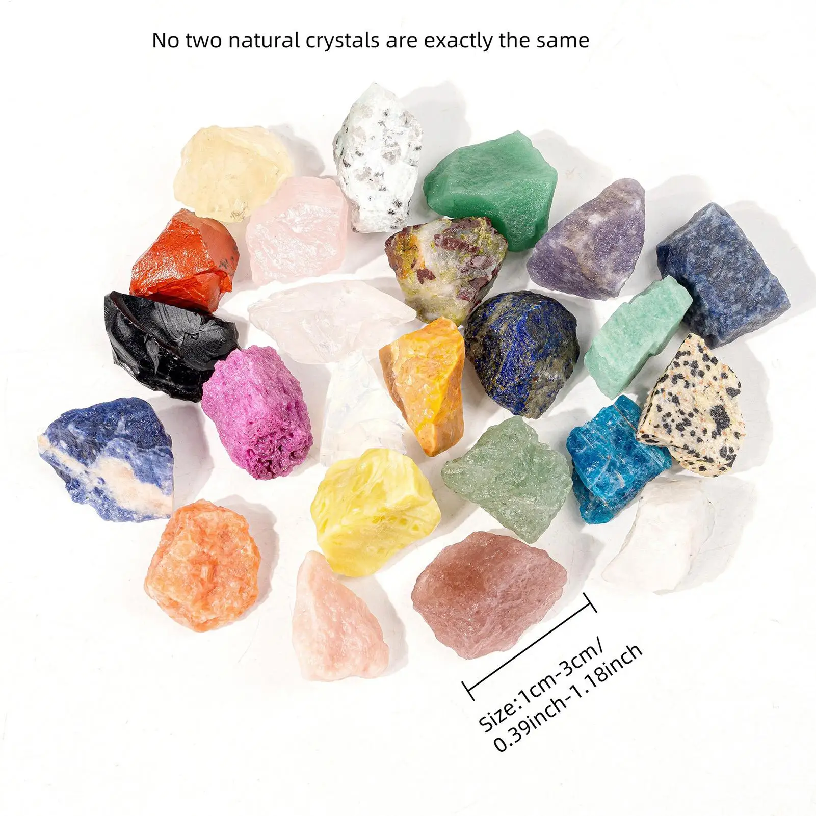 Crystal Rock Advent Calendar Natural Crystal 2025 Countdown Calendar Collectible Gem Stones Gem tones Set For Crystal