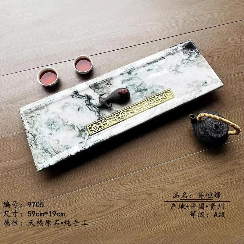 Stone Tea Tray New Chinese Style Modern Minimalist Household High End Tea Table Large Capacity Easy Clean Living Room