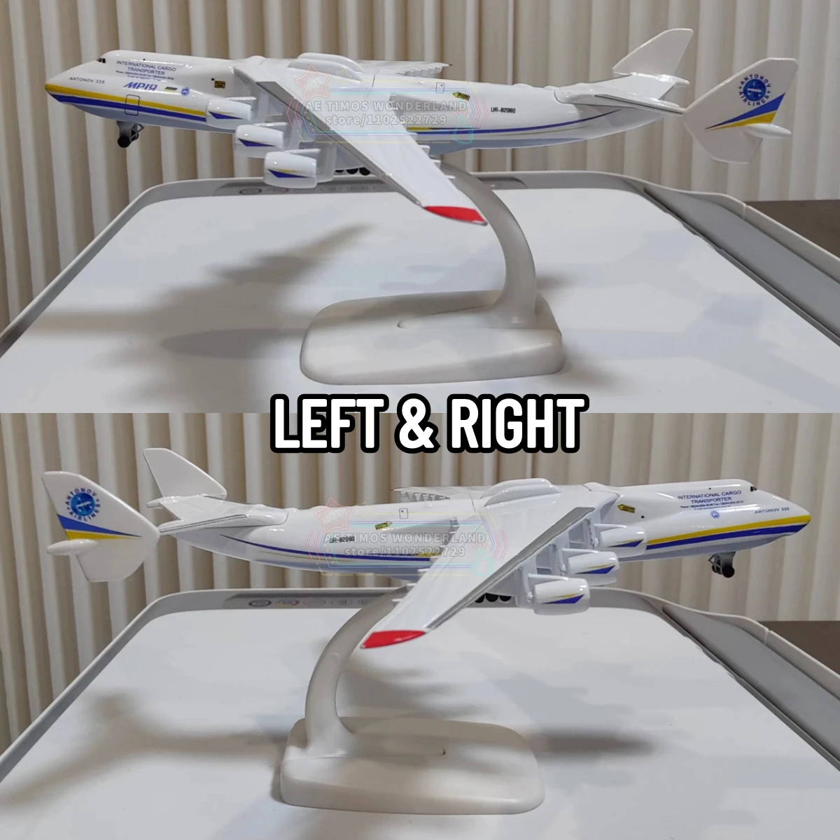 1:400 Ukraine Antonov AN225 Mriya Aircraft Replica Hercules Airplane Model Scale Aviation Miniature Art Kid Boy Xmas Gift Toy