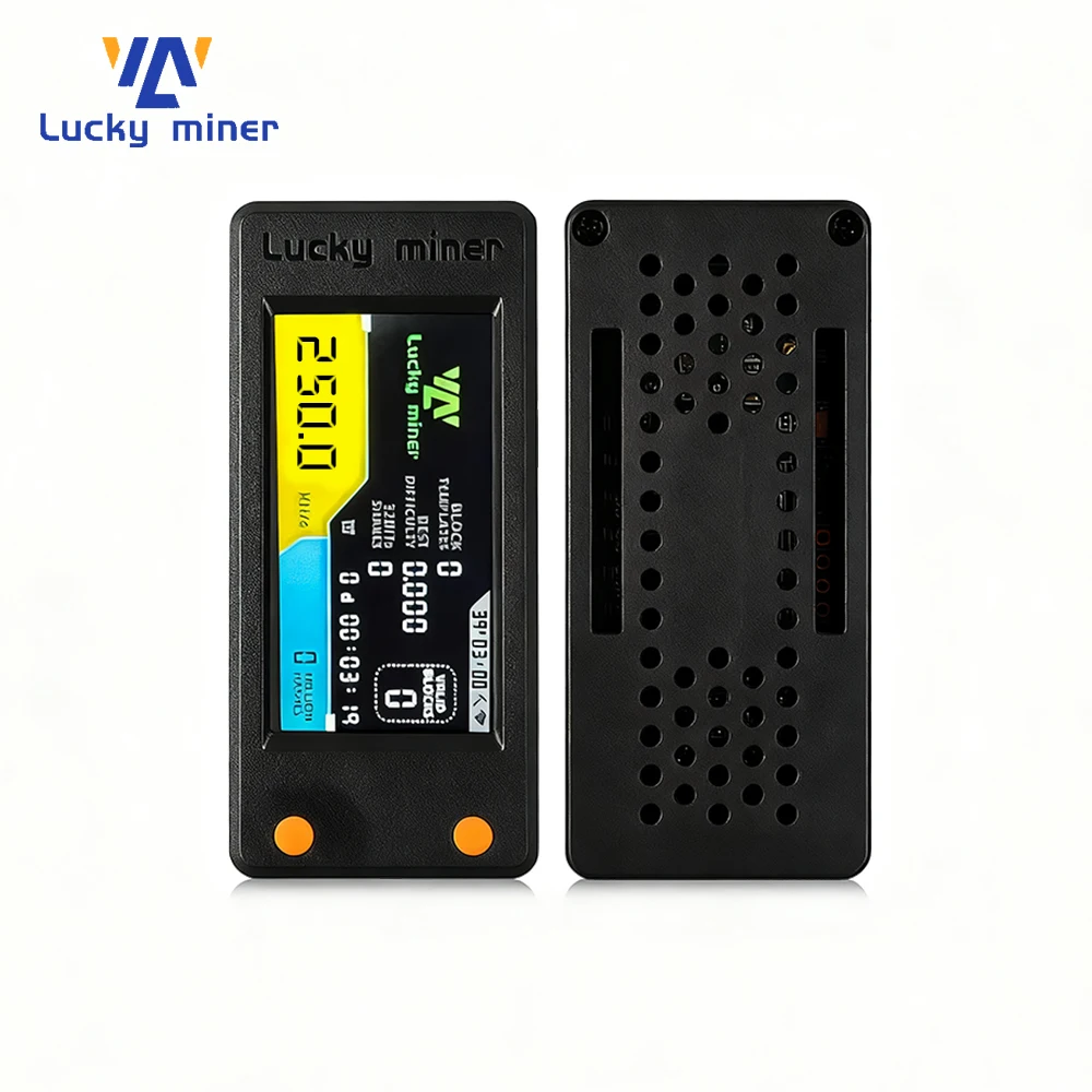 LuckyMiner LV02 Mini Solo Miner｜250KH/s SHA256｜LCD Display｜Quiet Desktop Device