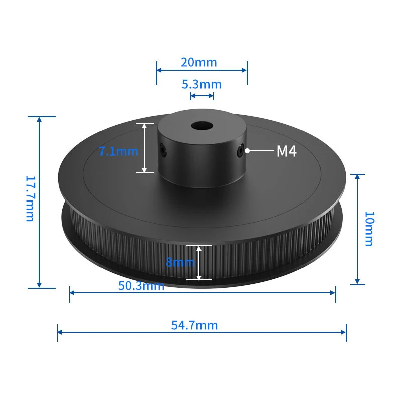 3D Printer Accessory GT2 80 Tooth Synchronous Wheel