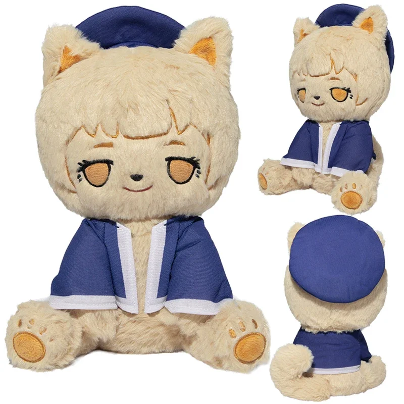 RT01 26cm lindo gato Farin peluches Anime mazmorra Meshi Cosplay fantasía estatuilla accesorios mascota regalos de cumpleaños de Navidad * JK2