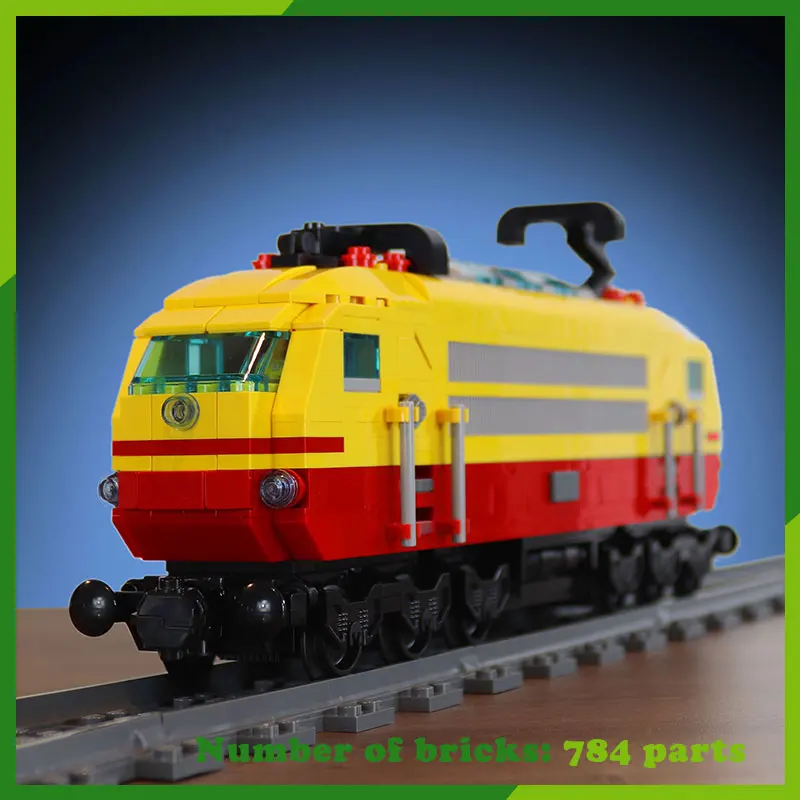 E-103 Train MOC Building Blocks Railways Locomotive Model DIY Bricks Assemble Toy Creative Technology Collect Xmas Gift 784PCS