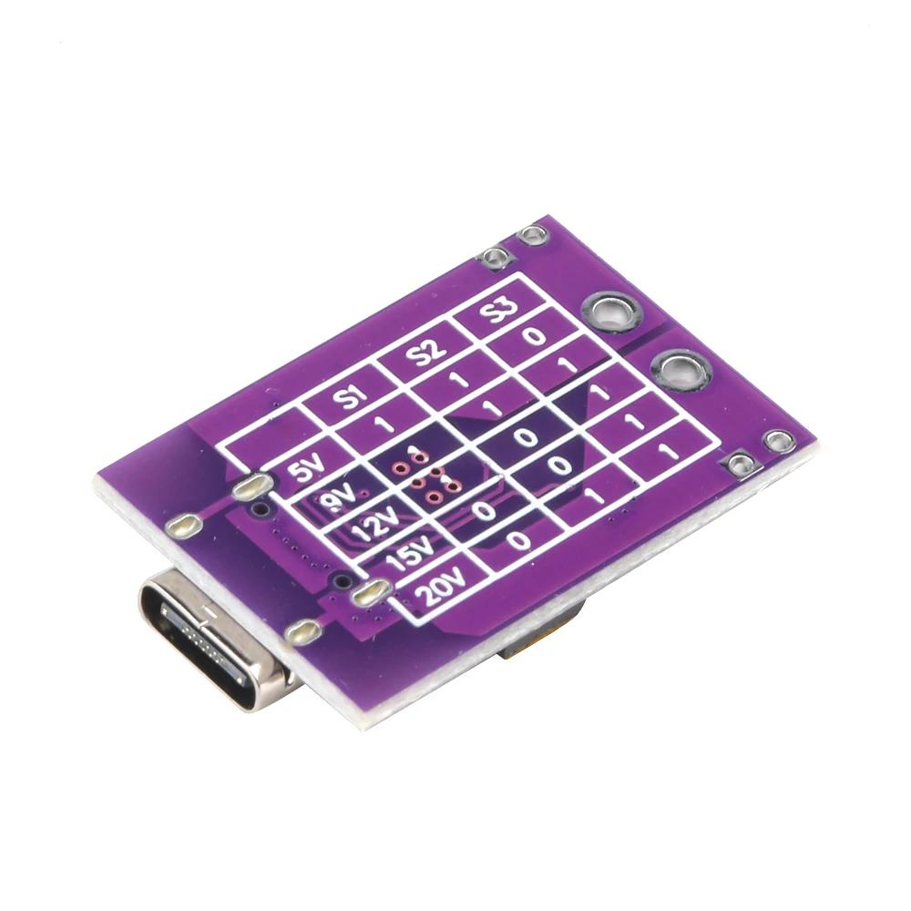 1-10PCS Type-C QC AFC PD2.0 PD3.0 to DC Spoof Scam Fast Charge Trigger Polling Detector USB-PD Power Supply Change Board Module