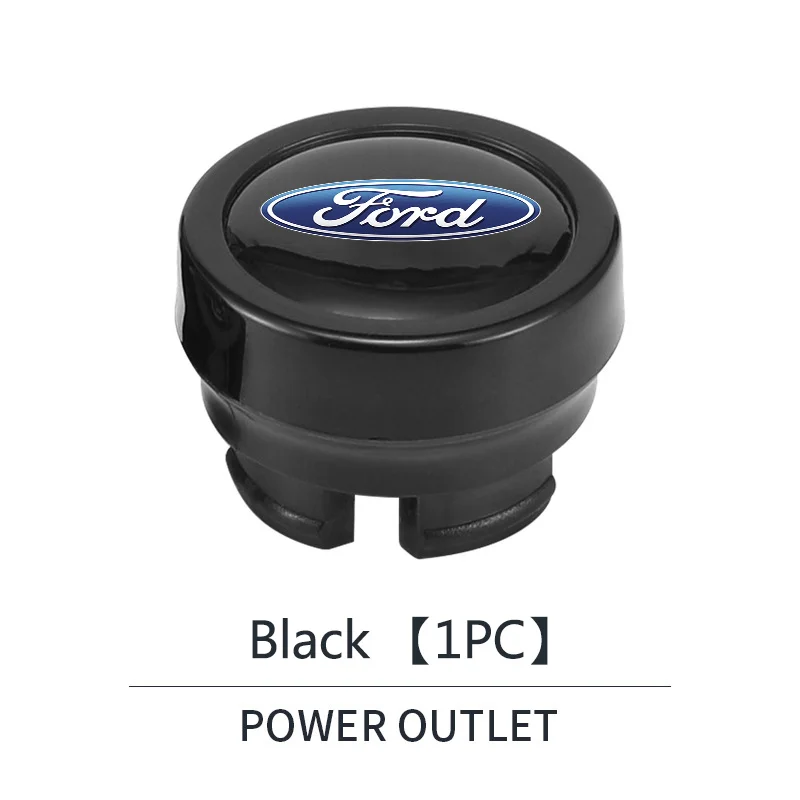 For Ford Fiesta Ranger Fusion Mondeo Mustang Transit Sticker Car Interior Cigarette Lighter Cover Waterproof DustProof Cap - view 4