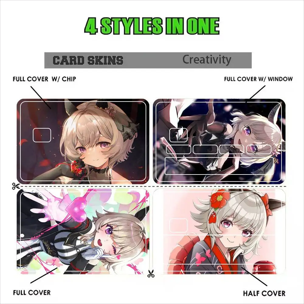curren chan Umamusume Pretty Derby UMA   Sticker Film Tape Skin for Credit Card Debit Card Cartoon Waterproof Stickers