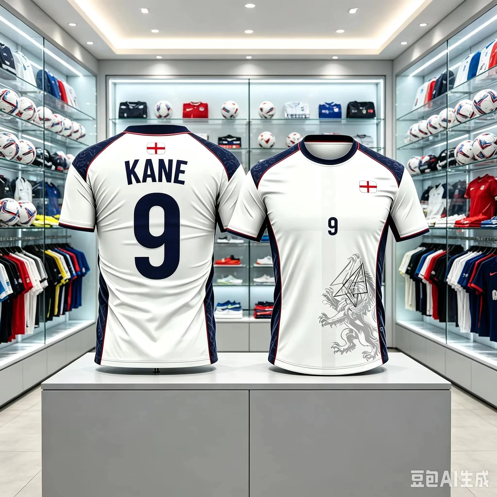 2026 Summer Football T-Shirt England Fan Edition Breathable Speed Drying Soccer Shirt Suitable for Both Adults and Children