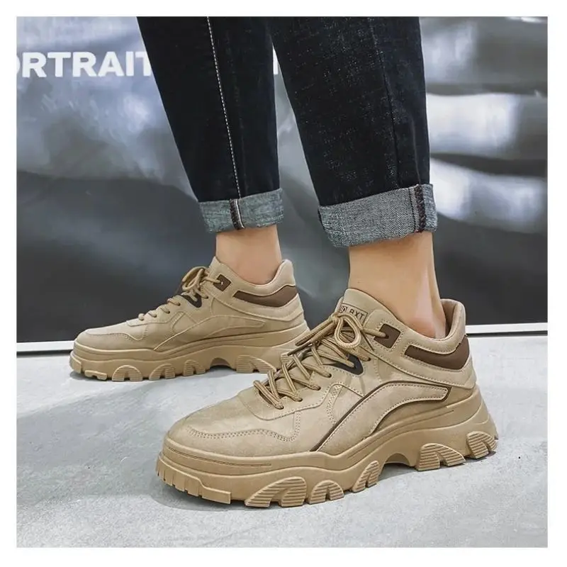 

Men's Trendy Waterproof Work Shoes New Spring Autumn Anti-Slip Wear-Resistant Labor Protection Sports Casual Work Footwear