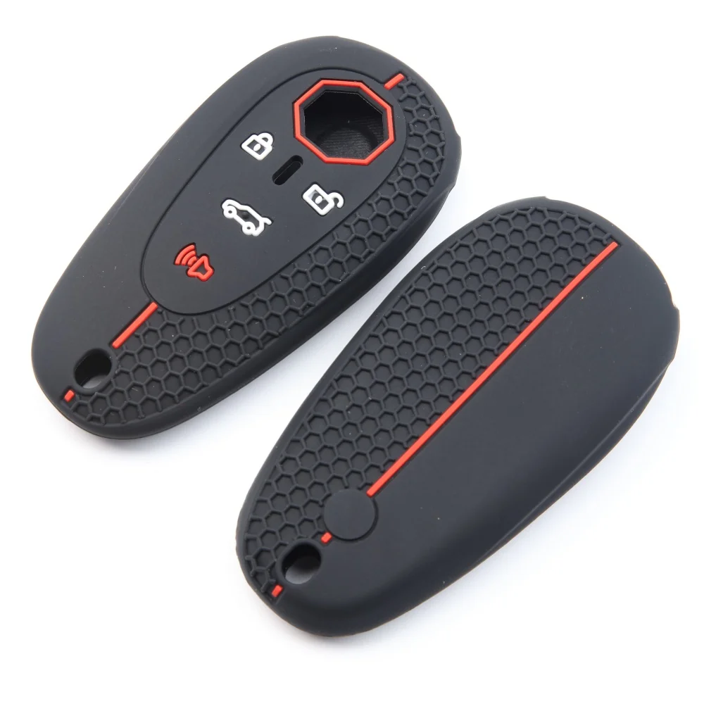 Silicone Rubber Car Remote Fob Key Cover Case For MG Car Key Bag Cyberster Car Key Set All Inclusive High-End Feeling