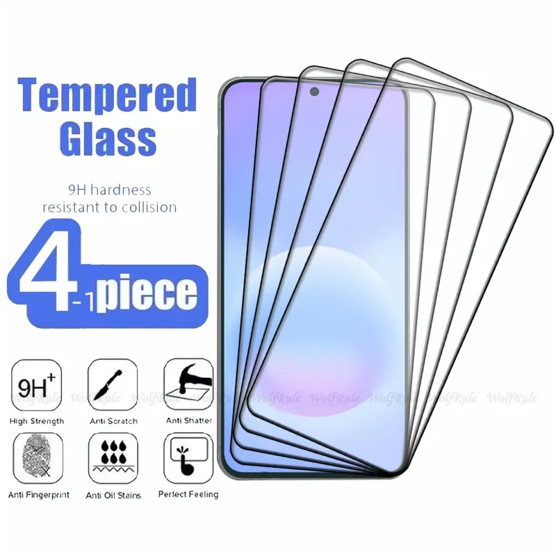 

4/3/2/1PCS For Samsung A57 Glass Samsung A57 Tempered Glass 9H Protective Full Cover Glue 9H Screen Protector Samsung Galaxy A57