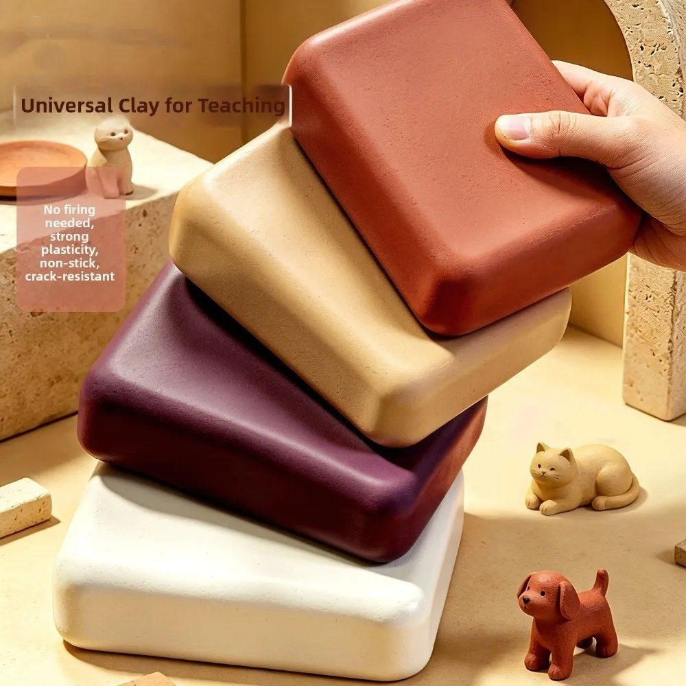 500g Per Bag Ceramic Clay 1180-1280 Degrees Firing Baking Type Sculpture Clay Free Forming High Temperature DIY Clay Home DIY