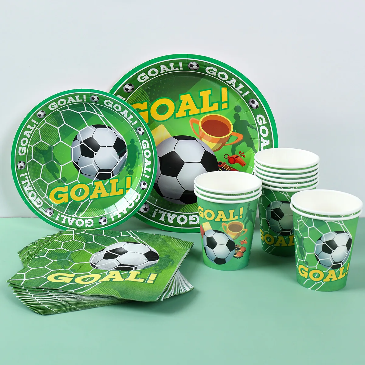 Football Theme Party Decoration for Boys Birthday Football Tableware Football Birthday Party Baby Shower Decor Soccer Supplies