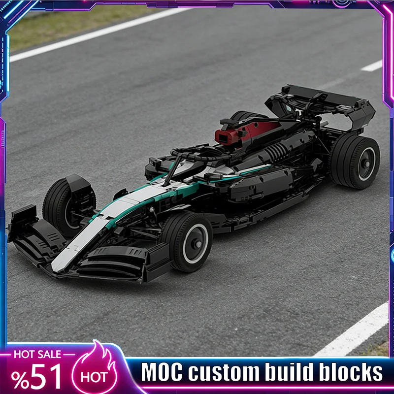 3266Pcs High Speed Open Wheel Racing Vehicle Model MOC Building Blocks Brick Diy Assembly Puzzle Educational Toy Collection Gift