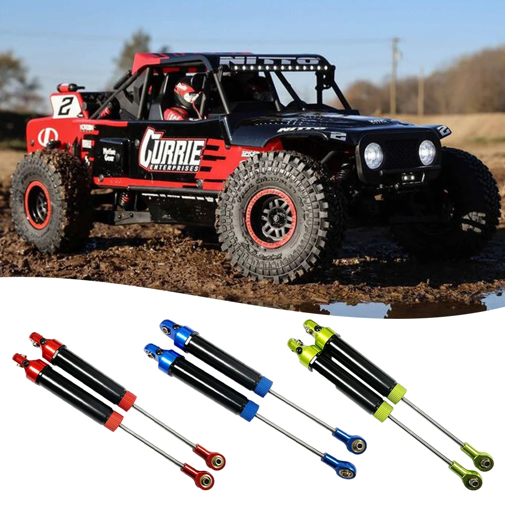 RCGF 2Pcs Metal 140mm Rear Shock Absorber Damper for LOSI 1/10 Baja Rey 4WD RC Crawler Upgrade Parts with Internal Spring