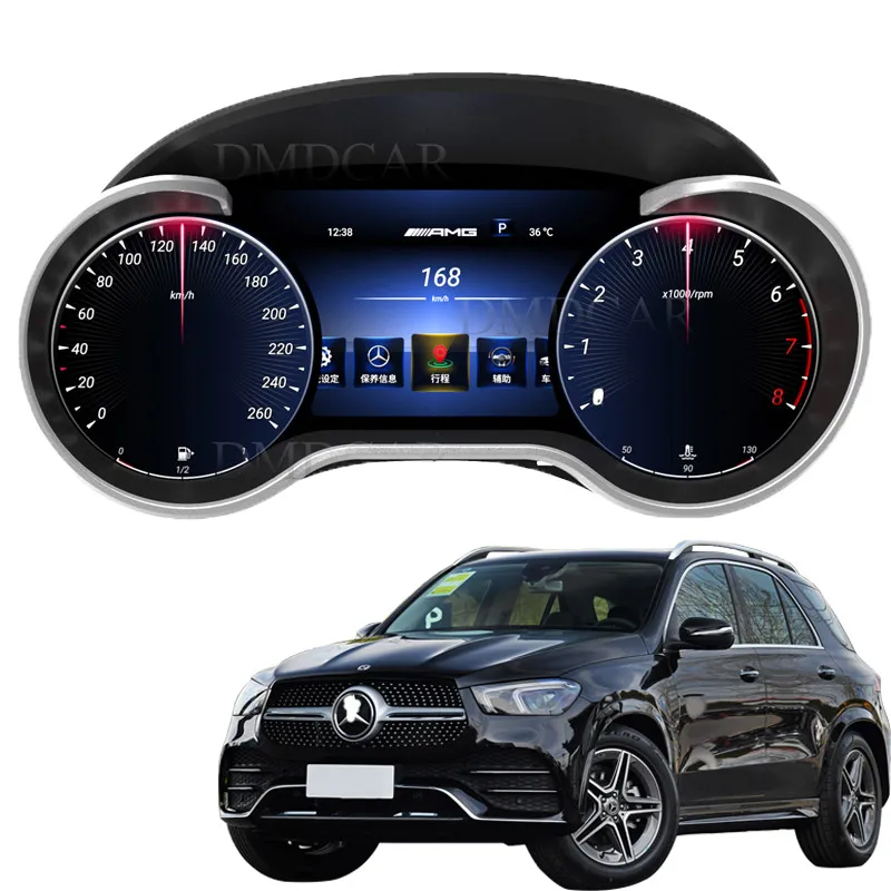 

Linux System Car Dashboard Meter Speedometer LCD Car Digital Instrument Cluster for G-class GLE GLS2015-2019 Class