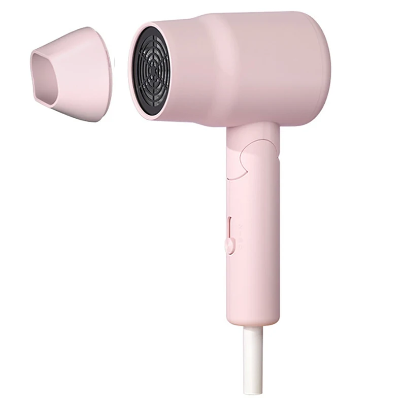 Secador de cabelo dobrável compacto do punho do secador 800w do cabelo do curso mini com 3 ajustes do calor, 2 velocidade, secador de secagem silencioso do cabelo